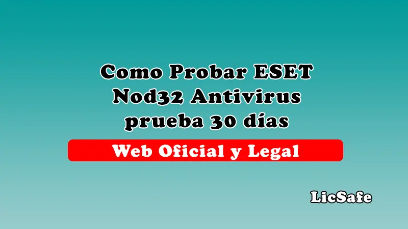 Probar eset Nod32 antivirus