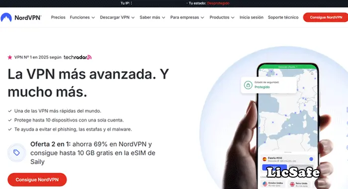NordVpn web