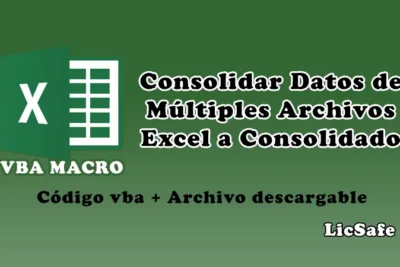 Macro para consolidar datos de múltiples archivos Excel