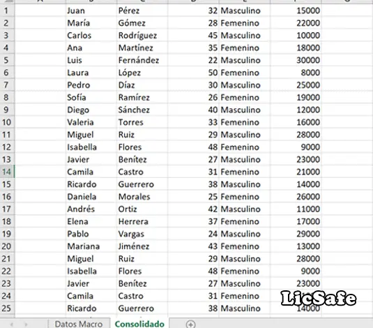 Resultado macro unir excel sin encabezados