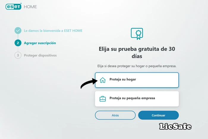 Home ESET Elegir prueba de 30 días Hogar